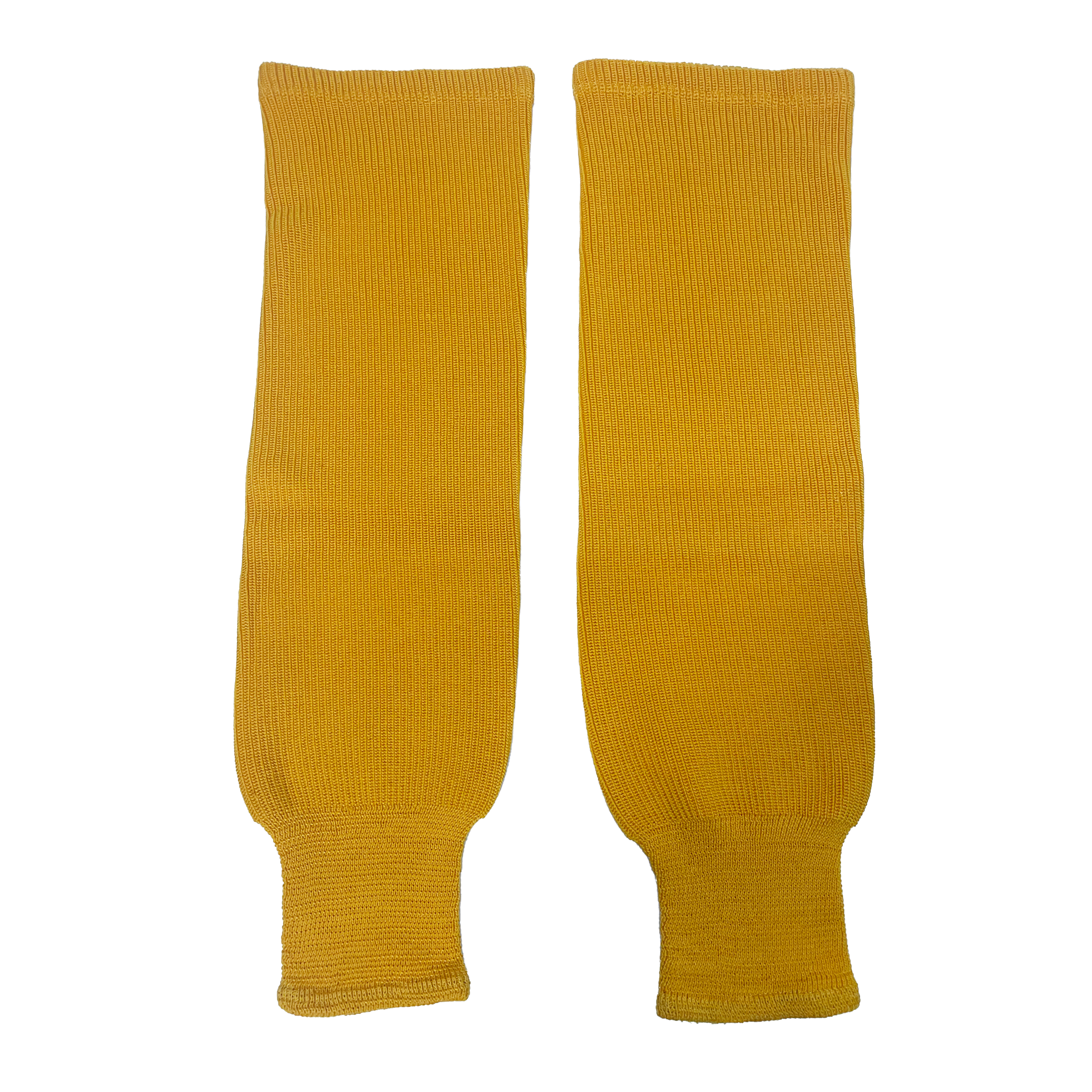 Chaussettes de hockey en tricot usagées (jaunes)